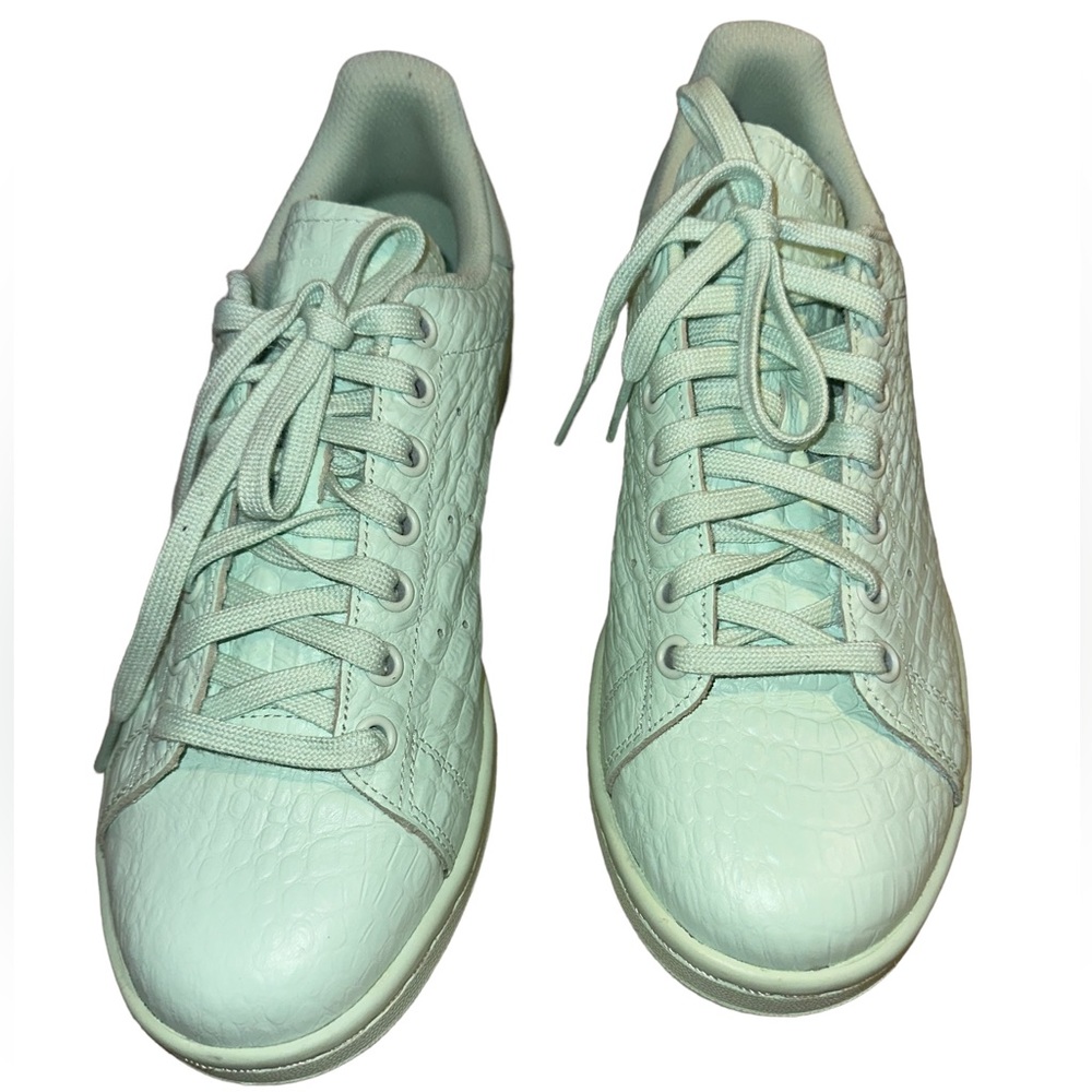 Adidas Stan Smith Mint Green Crocodile Sneakers 9